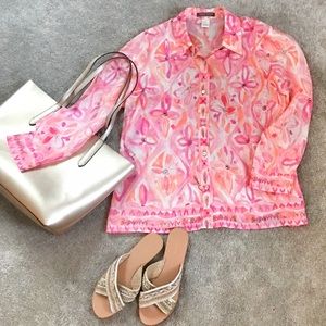 EUC BEAUTIFUL SIGRID OLSEN COLLECTION BLOUSE TOP